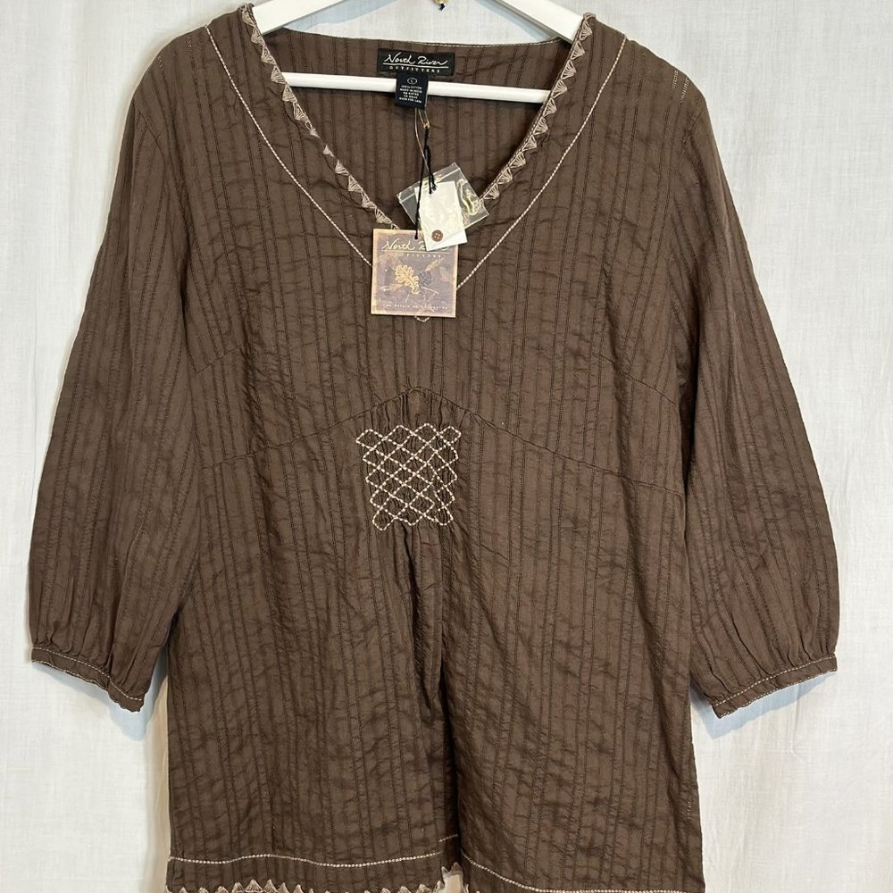 NORTH RIVER OUTFITTERS - Women's Tunic top NWT LS Sz L